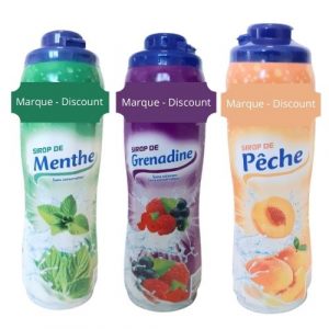 sirop grenadine peche ou menthe mega mix courses